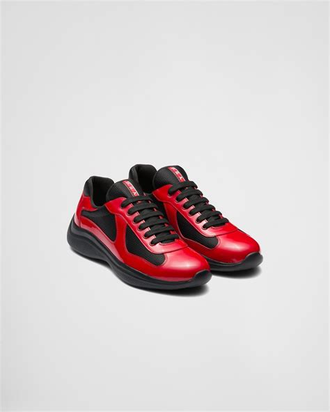 Rot/schwarz Prada America’s Cup Sneaker 